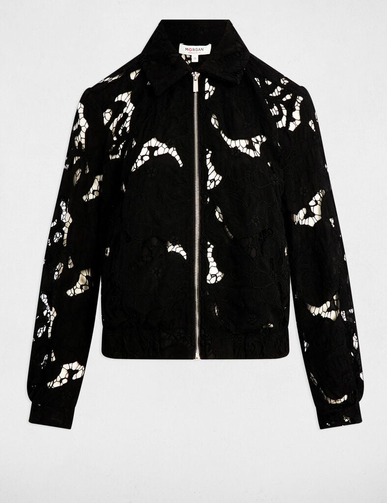 Chaqueta corta de encaje