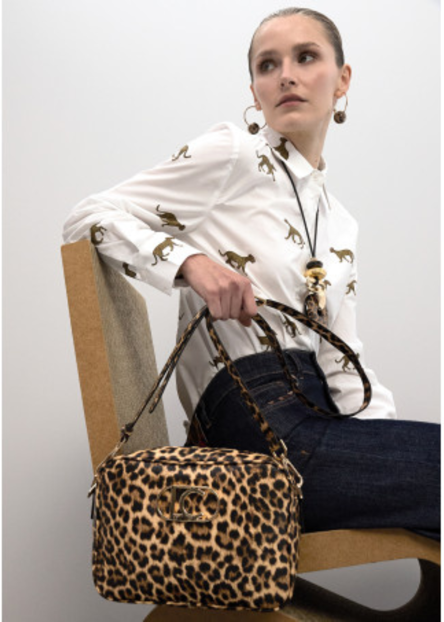 Bandolera básica leopardo